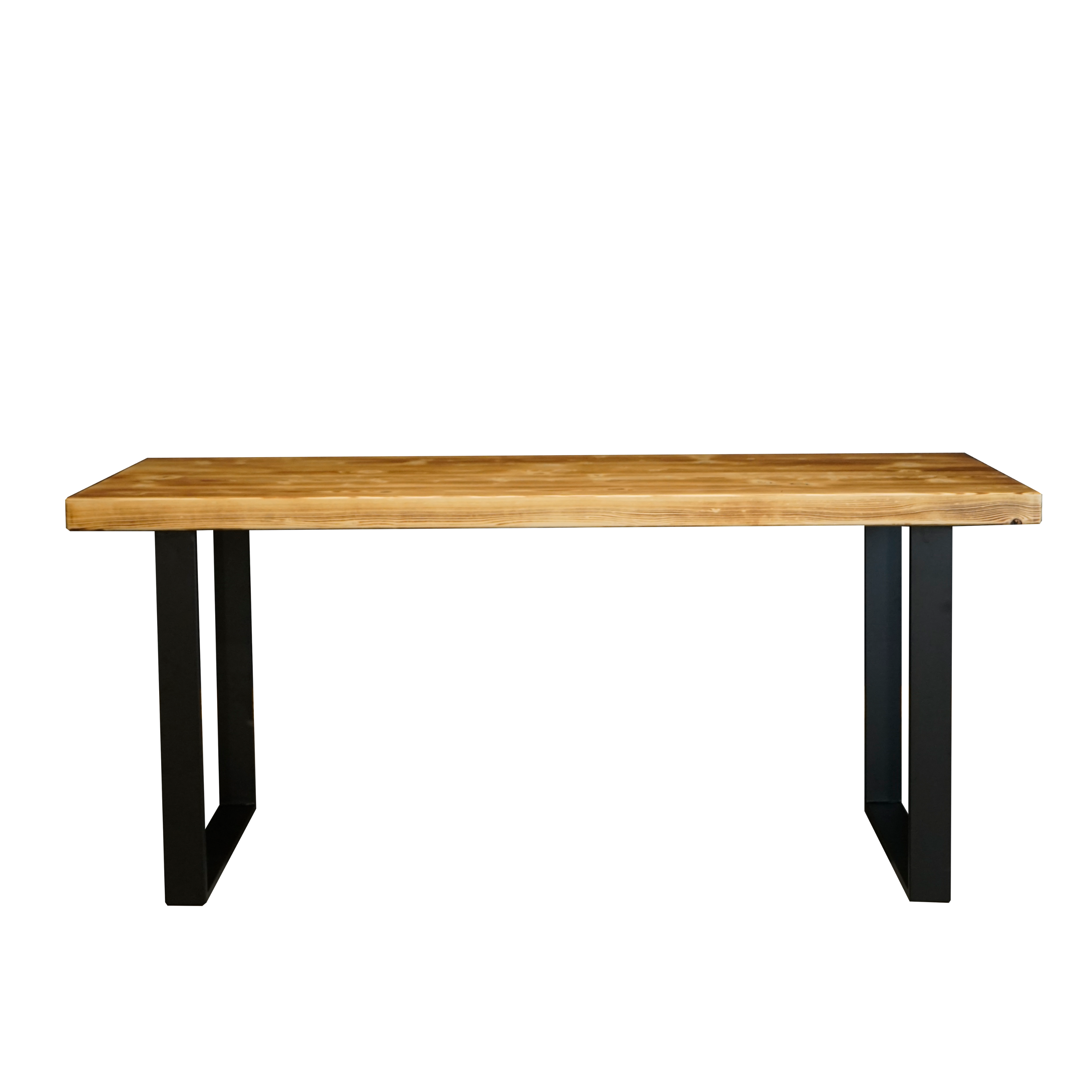 Massivholztisch "Schwarzwaldkraft" – 100 cm breit – geflammt