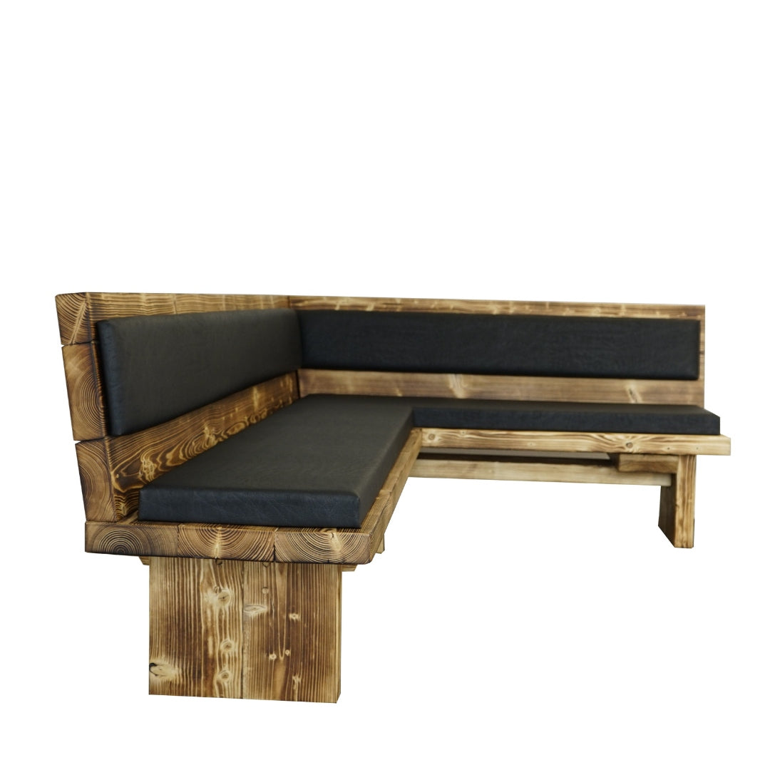 Massivholz-Eckbank "Waldecke" – für 80 cm breite Tische