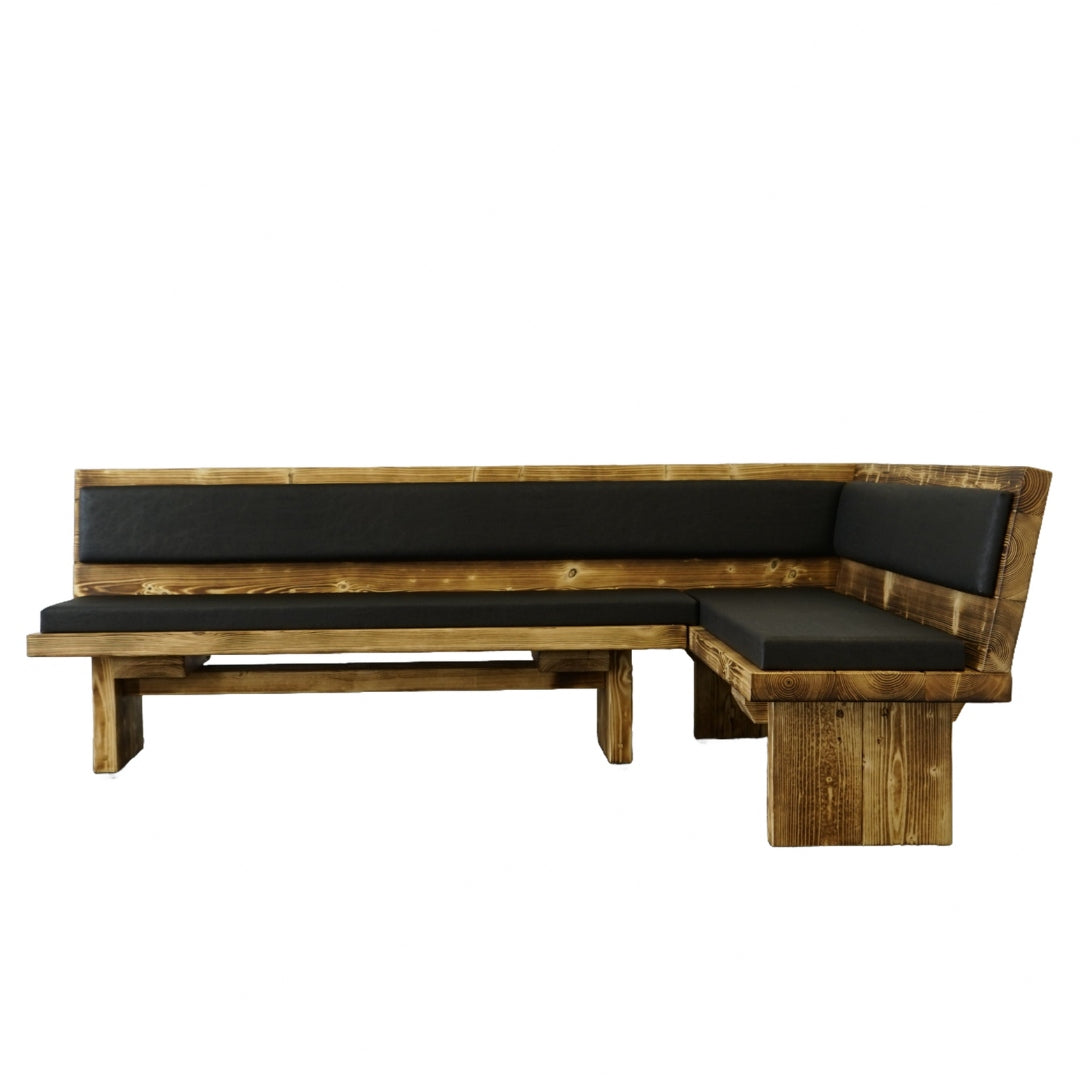 Massivholz-Eckbank "Waldecke" – für 80 cm breite Tische