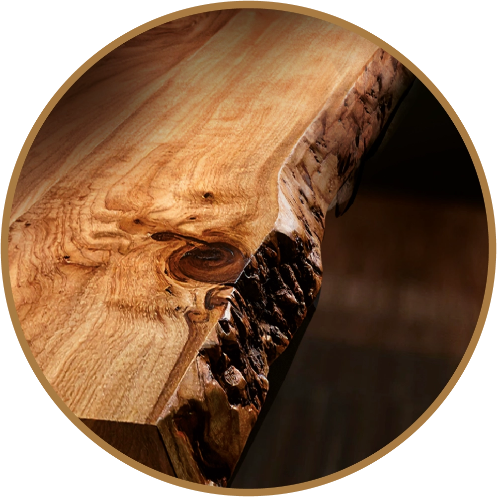 Ausschnitt Tischkante der Premium Kollektion